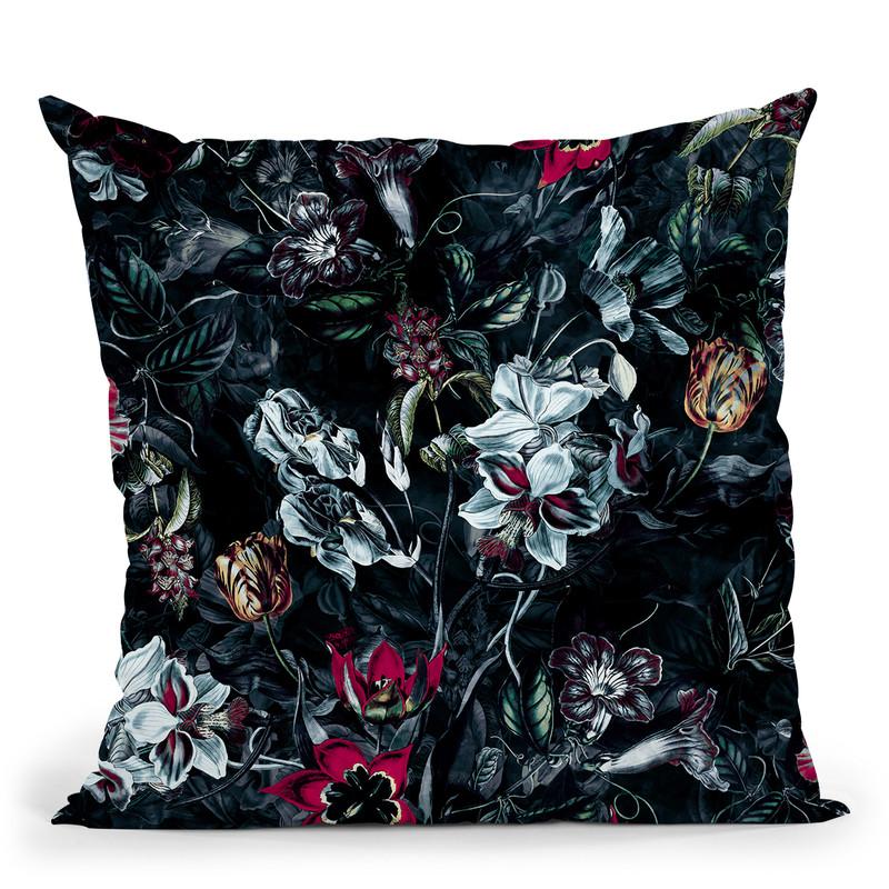 Night Garden Ii Throw Pillow By Riza Peker 