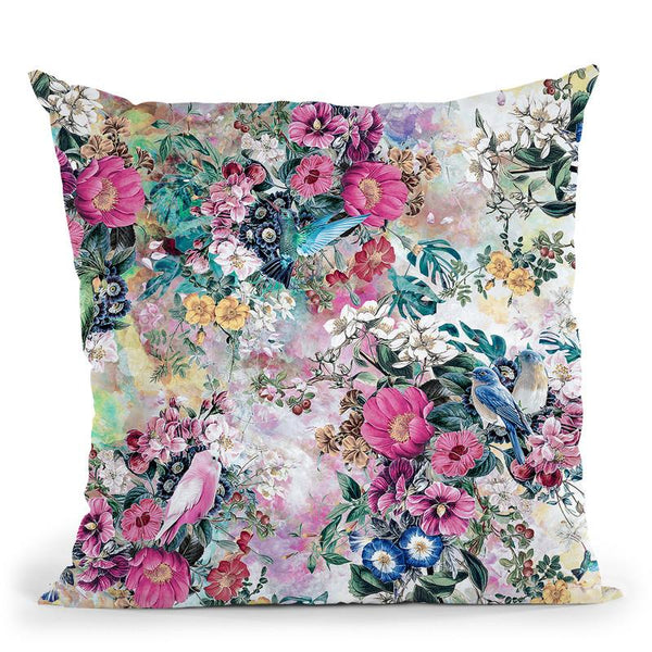 Birds Throw Pillow By Riza Peker 