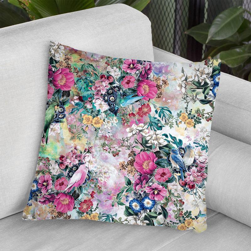 Birds Throw Pillow By Riza Peker 