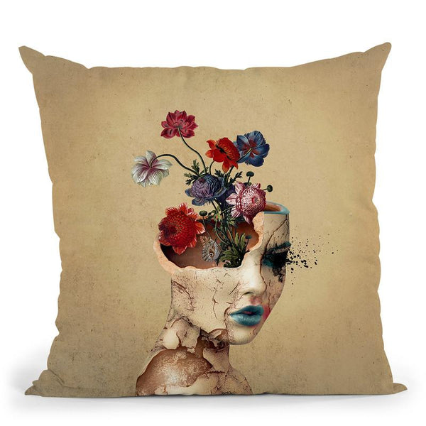 Broken Beauty Throw Pillow By Riza Peker 