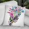 Skull Punk Throw Pillow By Riza Peker 