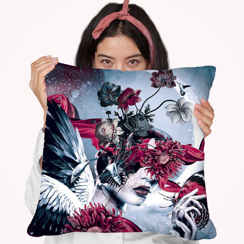 Broken Iii Throw Pillow By Riza Peker 