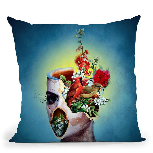Broken V Throw Pillow By Riza Peker 