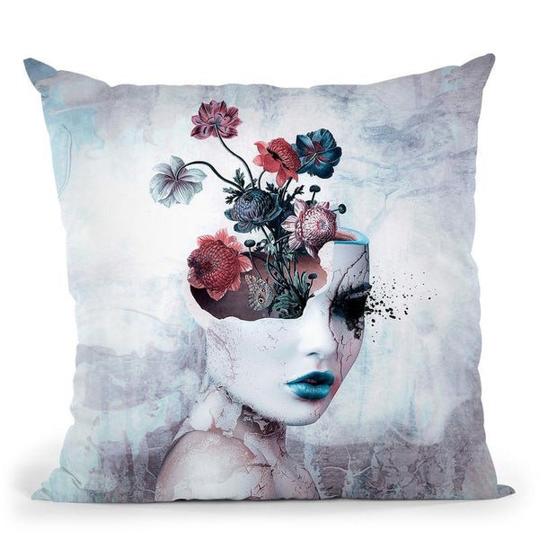 Broken Throw Pillow By Riza Peker 