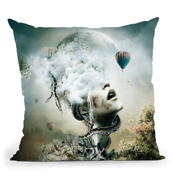 Captured Throw Pillow By Riza Peker 