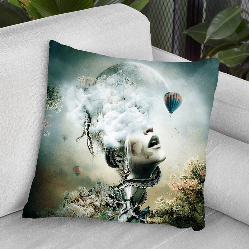 Captured Throw Pillow By Riza Peker 