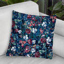 Dark Blue Throw Pillow By Riza Peker 
