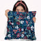 Dark Blue Throw Pillow By Riza Peker 