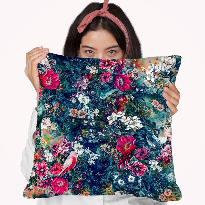 Dark Throw Pillow By Riza Peker 
