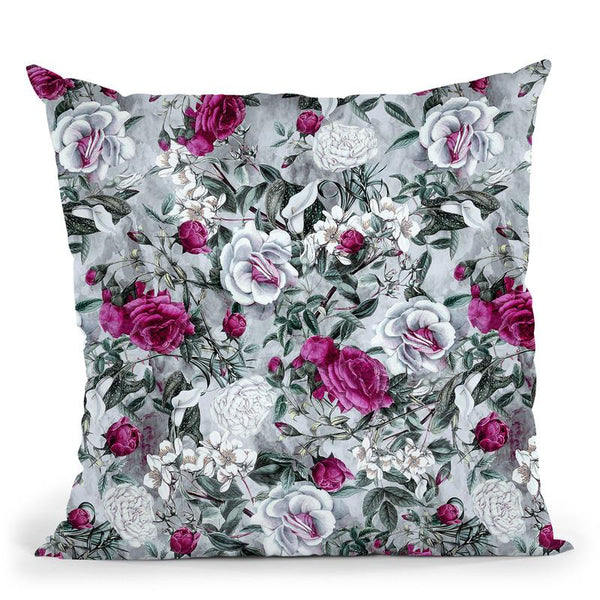 Floral1 Throw Pillow By Riza Peker 