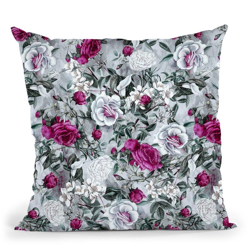 Floral1 Throw Pillow By Riza Peker 