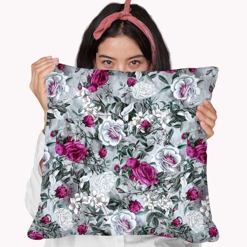 Floral1 Throw Pillow By Riza Peker 