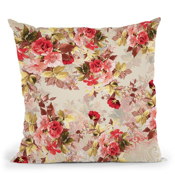 Floral2 Throw Pillow By Riza Peker 