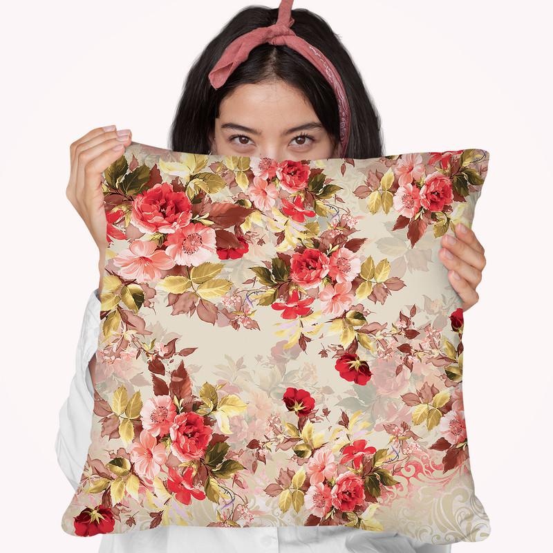 Floral2 Throw Pillow By Riza Peker 