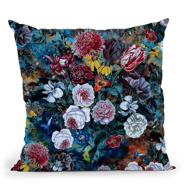 Floral4 Throw Pillow By Riza Peker 