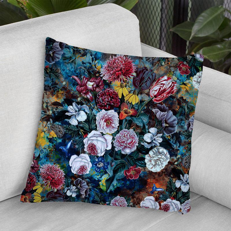 Floral4 Throw Pillow By Riza Peker 