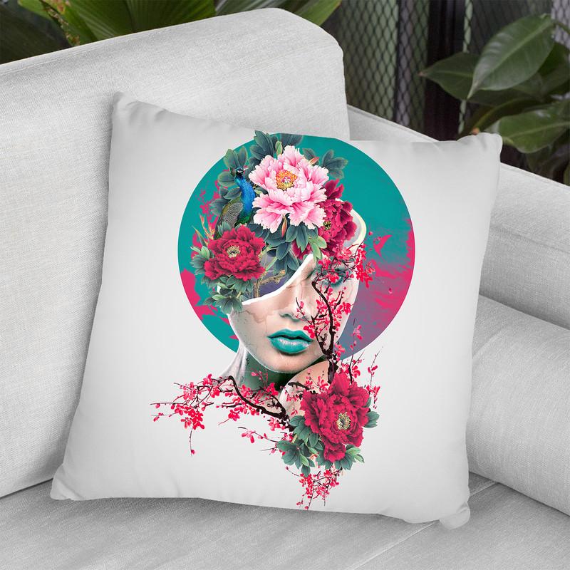 Glamour Throw Pillow By Riza Peker 