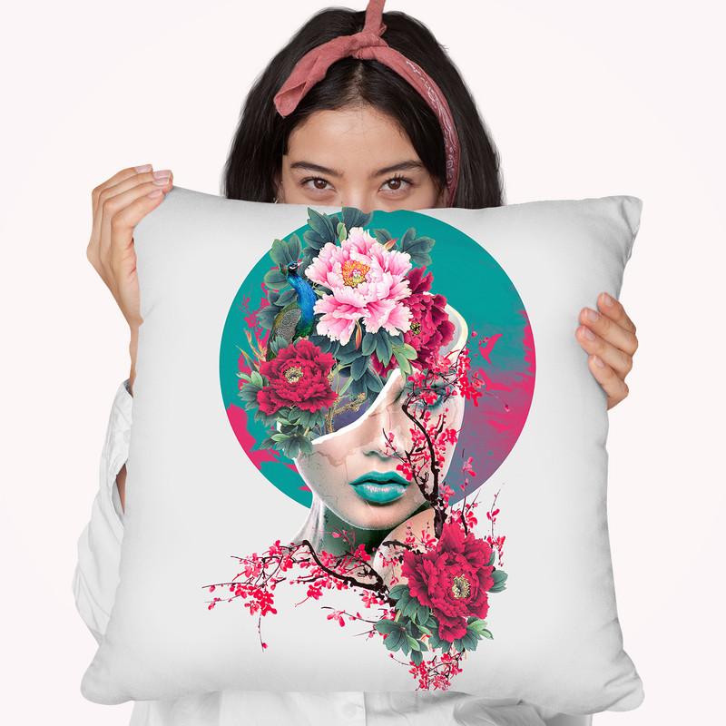 Glamour Throw Pillow By Riza Peker 