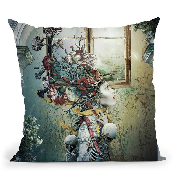 Life In Dead Throw Pillow By Riza Peker 