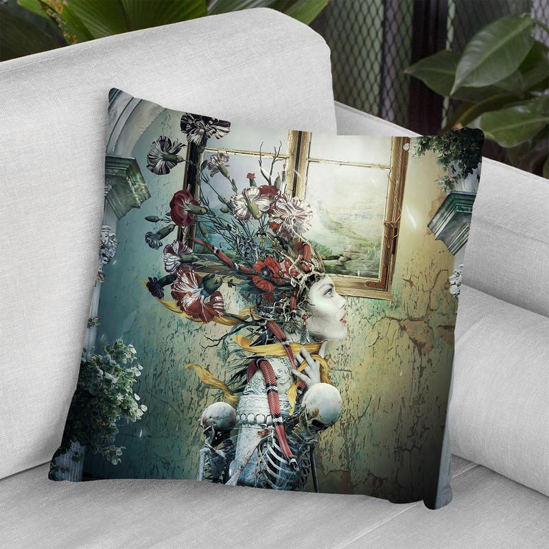 Life In Dead Throw Pillow By Riza Peker 
