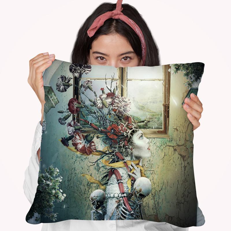 Life In Dead Throw Pillow By Riza Peker 