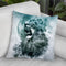 Lion Blue 2 Throw Pillow By Riza Peker 