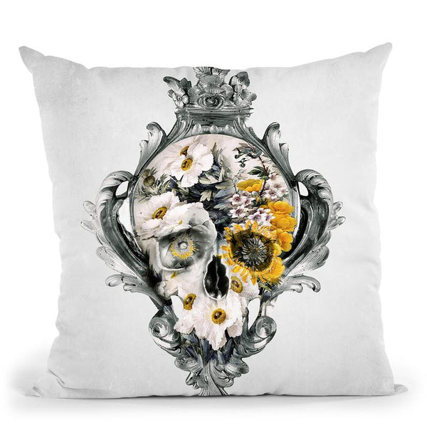 Skull Still Life Throw Pillow By Riza Peker 