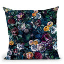 Night Flowers Throw Pillow By Riza Peker 
