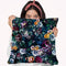 Night Flowers Throw Pillow By Riza Peker 