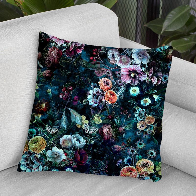 Night Garden Throw Pillow By Riza Peker 
