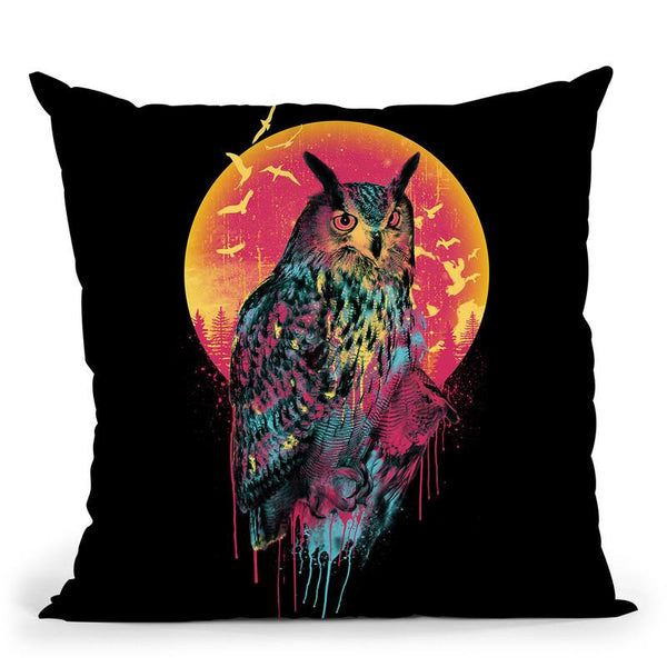 Owl Vi Throw Pillow By Riza Peker 