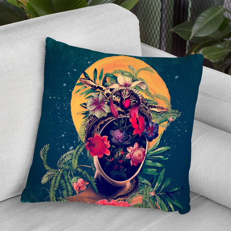 Oxygen Throw Pillow By Riza Peker 