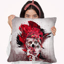 Poisonous Flowers Throw Pillow By Riza Peker 