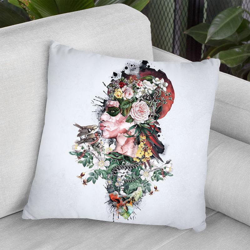 Queen Of Nature Throw Pillow By Riza Peker 
