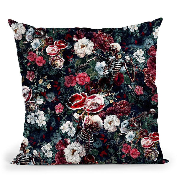 Skeleton Zone Ii Throw Pillow By Riza Peker 