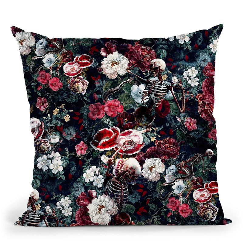 Skeleton Zone Ii Throw Pillow By Riza Peker 