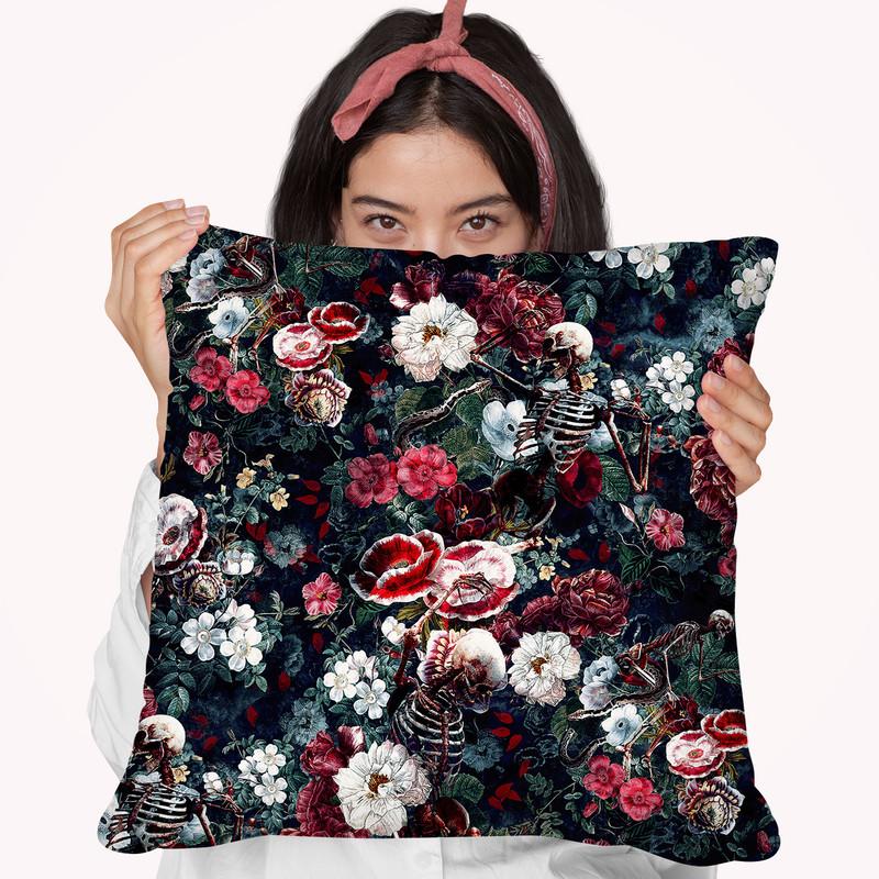 Skeleton Zone Ii Throw Pillow By Riza Peker 