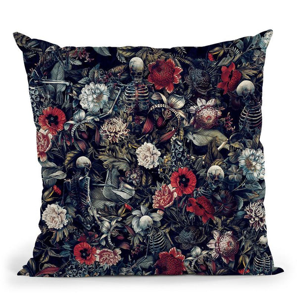 Skeleton Zone Throw Pillow By Riza Peker 