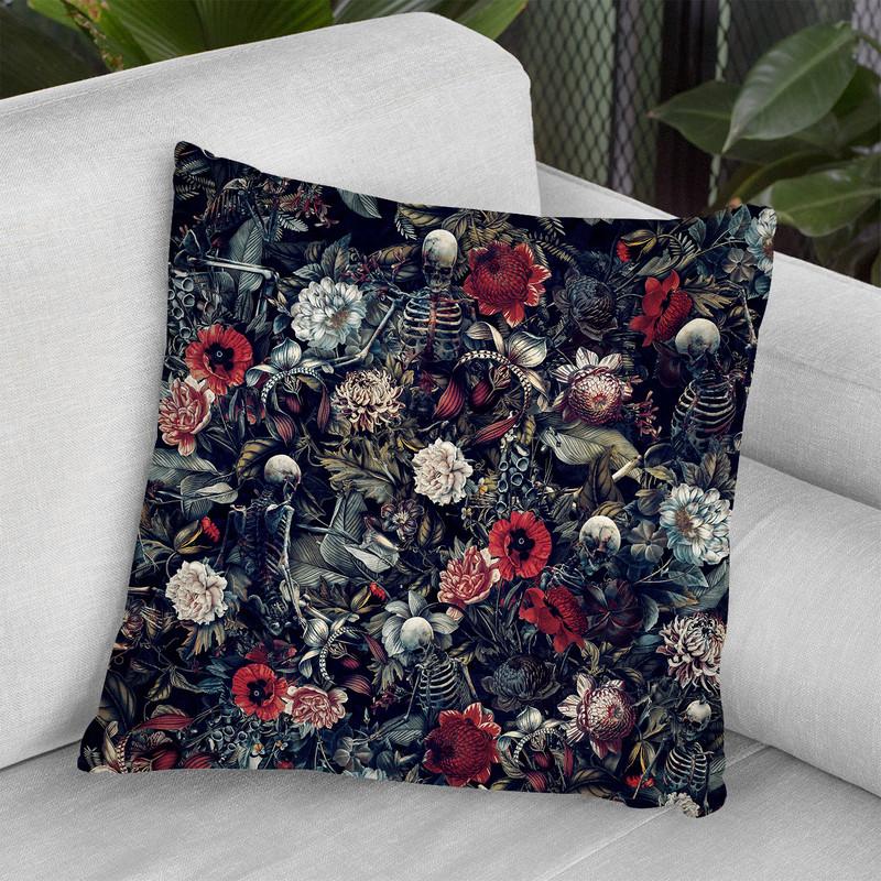 Skeleton Zone Throw Pillow By Riza Peker 