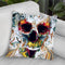Skull Abstract Throw Pillow By Riza Peker 