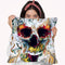 Skull Abstract Throw Pillow By Riza Peker 