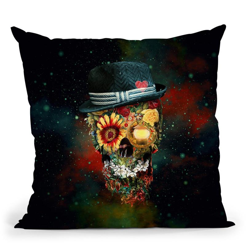 Skull Lover Throw Pillow By Riza Peker 