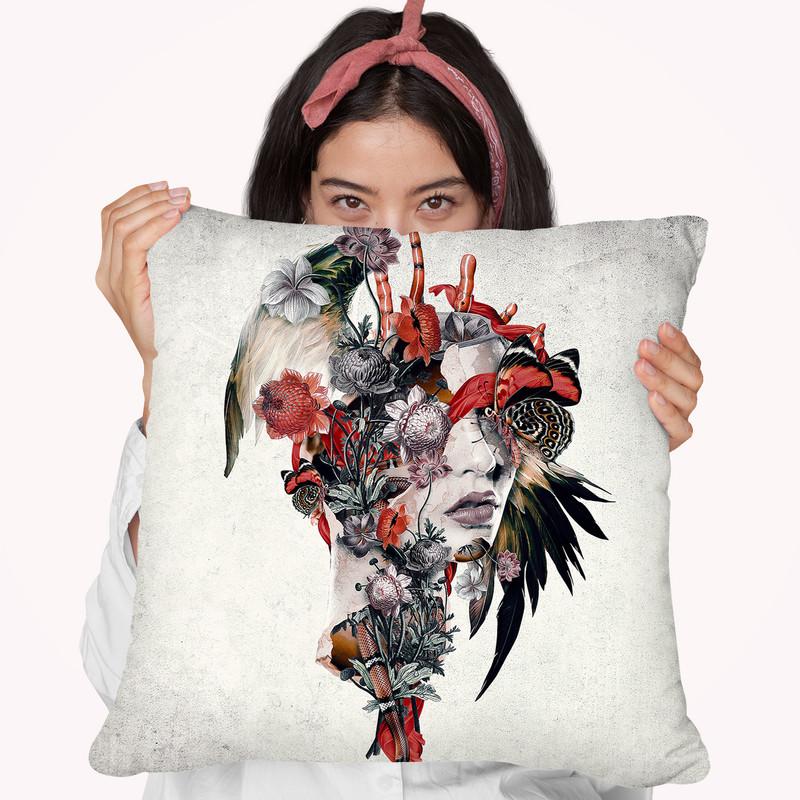 Surreal Woman Ii Throw Pillow By Riza Peker 
