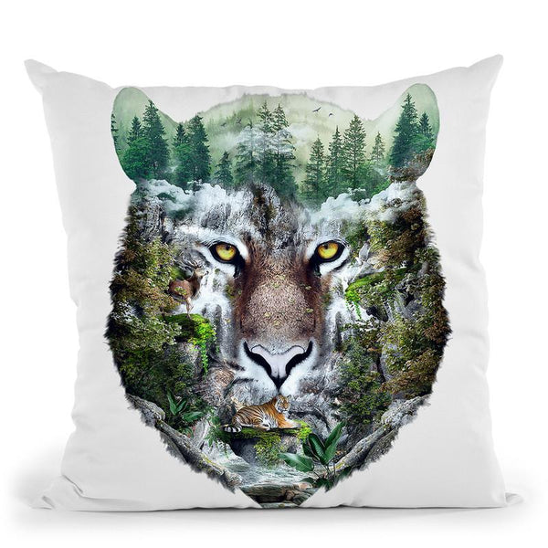 Tigerpsd Throw Pillow By Riza Peker 