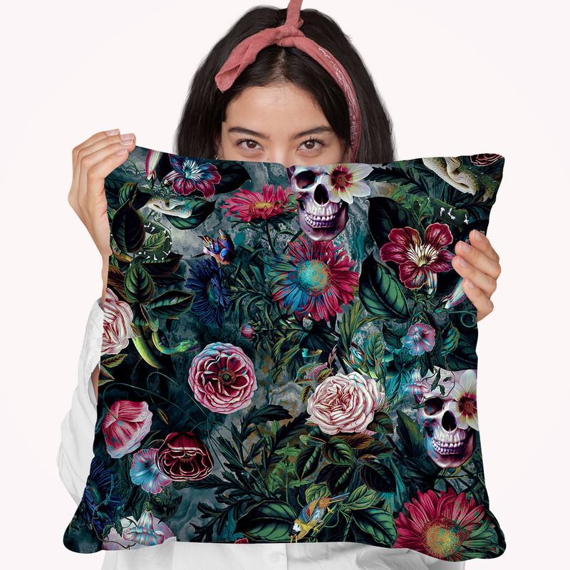 Poisonous Forest Throw Pillow By Riza Peker 
