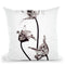 Skull Throw Pillow By Riza Peker 