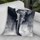 Elephant Black And White Throw Pillow By Riza Peker 