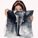 Elephant Black And White Throw Pillow By Riza Peker 