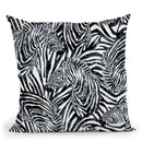 Zebra Ii Throw Pillow By Riza Peker 
