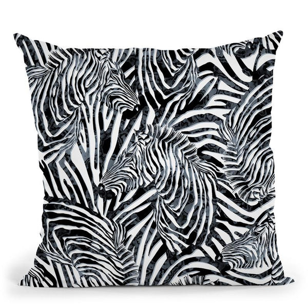 Zebra Ii Throw Pillow By Riza Peker 